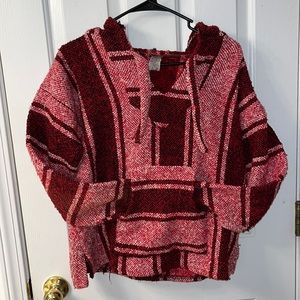 red baja hoodie